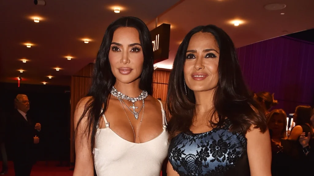 Kim Kardashian and salma hayek