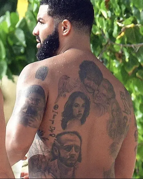 drake new face tattoo