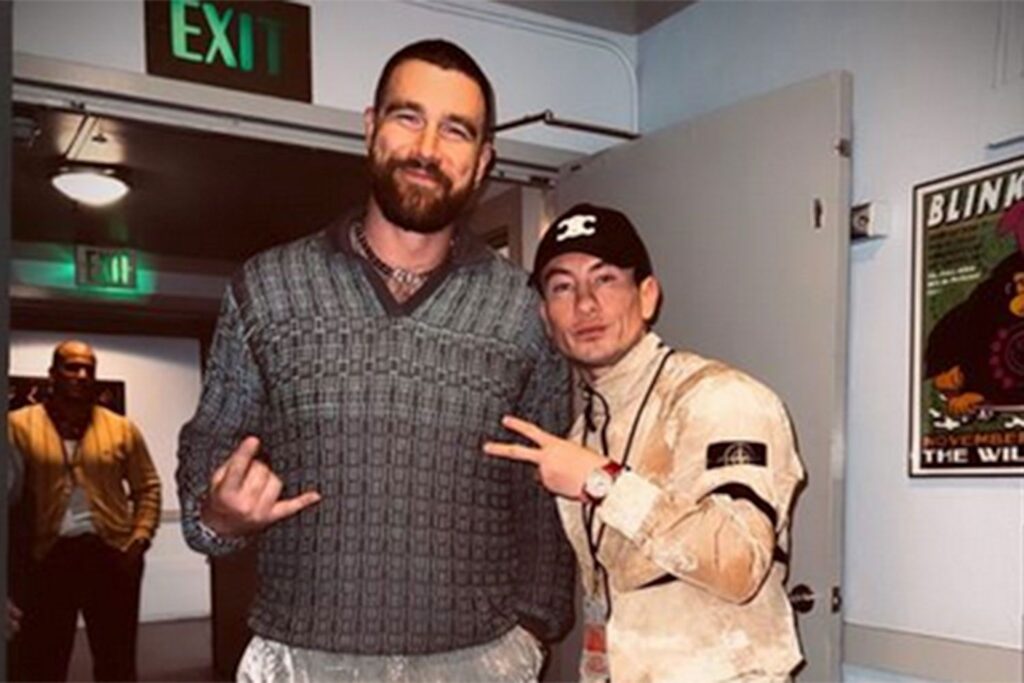 Barry Keoghan and Travis Kelce 